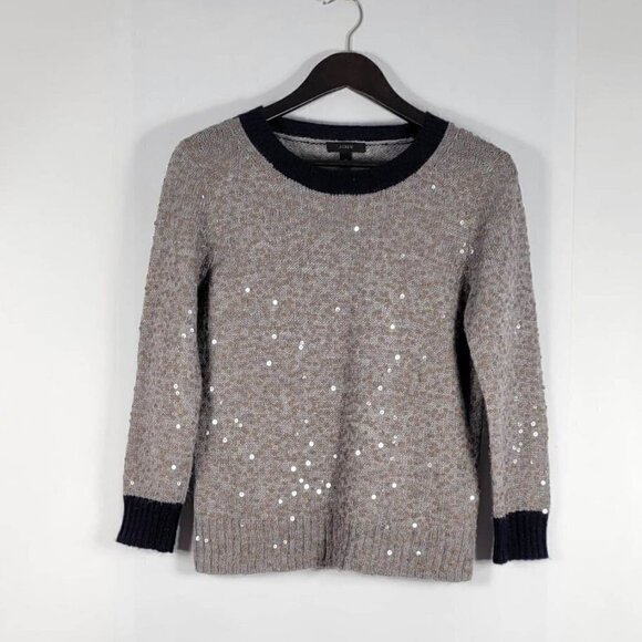 J. Crew Sweaters - J.Crew 3/4 Sleeve Sweater With Sequins #275 Size M